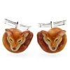 Scully & Scully Sterling Silver & Enamel Fox Cufflinks -Jewelry Shop unnamed file 619