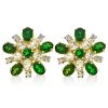 Scully & Scully 18k Gold Chrome Diopside Diamond Burst Earrings -Jewelry Shop unnamed file 620
