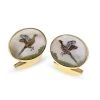 Scully & Scully 18k Gold Handpainted Flying Pheasant Crystal Cufflinks -Jewelry Shop unnamed file 644