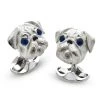 Scully & Scully Sterling Silver Pug Cufflinks -Jewelry Shop unnamed file 652