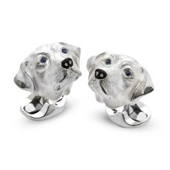 Scully & Scully Sterling Silver Labrador Cufflinks
