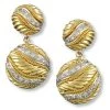 Scully & Scully 18K Gold Round Diamond Swirl Drop Earrings -Jewelry Shop unnamed file 668