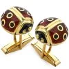 Scully & Scully 18K Yellow Gold Enamel Ladybug Cufflinks -Jewelry Shop unnamed file 670
