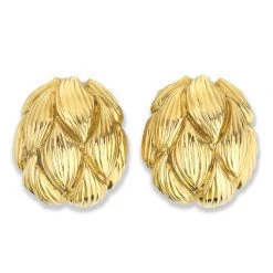Scully & Scully 18k Gold Artichoke Earrings -Jewelry Shop unnamed file 674