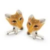 Scully & Scully Sterling Silver & Enamel Fox Head Cufflinks -Jewelry Shop unnamed file 686