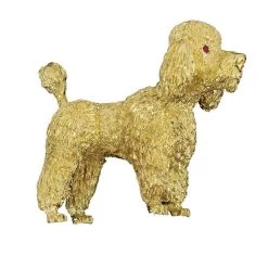 Scully & Scully 18k Gold Poodle Pin