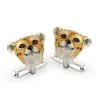 Scully & Scully Sterling Silver & Enamel Cheetah Head Cufflinks -Jewelry Shop unnamed file 693