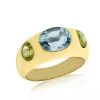 Scully & Scully 18K Blue Topaz & Peridot Dome Ring -Jewelry Shop unnamed file 698