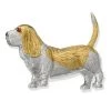 Scully & Scully 18k White & Yellow Gold Basset Hound -Jewelry Shop unnamed file 73