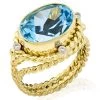 Scully & Scully 18K Oval Faceted Blue Topaz Rope Ring -Jewelry Shop unnamed file 746