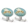 Deakin & Francis Sterling Silver Royal Enamel Wasp Cufflinks -Jewelry Shop unnamed file 759