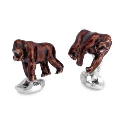 Scully & Scully Sterling Silver Silverback Gorilla Cufflinks