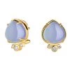 Scully & Scully 18k Gold Blue Chalcedony & Diamond Spade Earrings -Jewelry Shop unnamed file 765