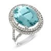 Scully & Scully 18k White Gold Aquamarine & Diamond Halo Ring -Jewelry Shop unnamed file 789