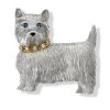 Scully & Scully 18k White Gold Westie With Diamond Collar Pin -Jewelry Shop unnamed file 80