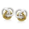 Scully & Scully White Agate And 18K Gold Knot Earrings -Jewelry Shop unnamed file 828