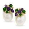 Scully & Scully 18k Gold Amethyst Cluster Baroque Pearl Earrings -Jewelry Shop unnamed file 83