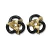 Scully & Scully Onyx & Gold Interlocking Knot Earrings -Jewelry Shop unnamed file 841