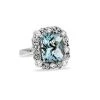 Scully & Scully 18k White Gold Diamond & Checkerboard Aquamarine Ring -Jewelry Shop unnamed file 853