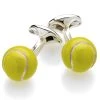 Scully & Scully Sterling Silver & Enamel Tennis Ball Cufflinks -Jewelry Shop unnamed file 896