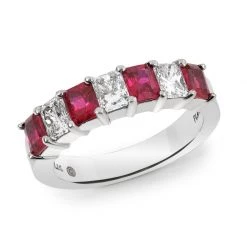 Scully & Scully Platinum Ruby Ring With Diamonds
