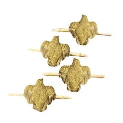 Scully & Scully 18k Gold Quail Studs, Set Of 4