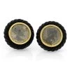 Scully & Scully 18k Gold Silver Severus Coin Onyx Border Earrings -Jewelry Shop unnamed file 923