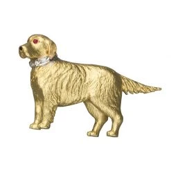 Scully & Scully 18k Gold Retriever Pin