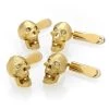 Scully & Scully 18k Yellow Gold Skull Studs With Diamond Eyes, Set Of 4 -Jewelry Shop unnamed file 955