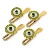 Scully & Scully 18k Gold Studs With Lime Enamel, Set Of 4 -Jewelry Shop unnamed file 991